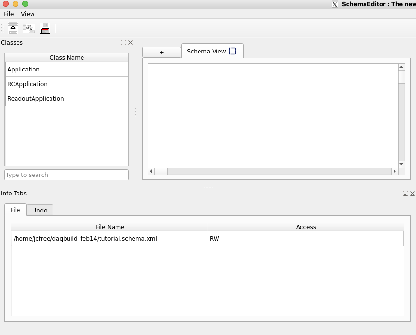 Schema Editor Window